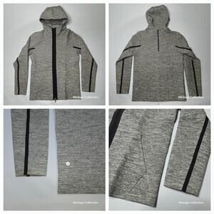 Lululemon Men's Stratum Full Zip Hoodie Heathered Grey Small